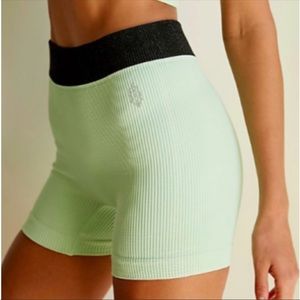 NWT FP Movement by Free People: Green Fresh Cut Shorts M/L